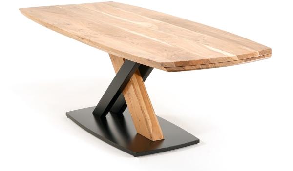 Esstisch Maverick | Akazie massiv | X-Gestell | mit Schweizer Kante | 180x100 Bild 2