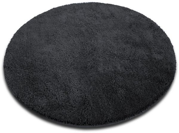 Karat Badematte Bari Hazy, Rund, Badteppich, Viele verschiedene Farben & Größen, Höhe 30 mm, Weicher & dichter Flor, Polyester, Mikrofaser, Rund, besonders weich durch Mikrofaser
