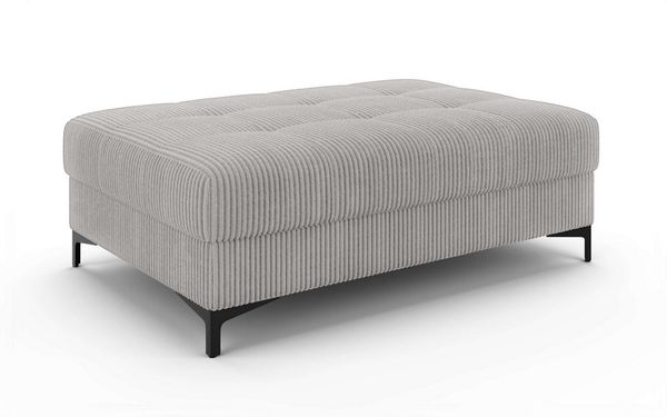 OTTO home Polsterhocker LEEVKE Sitzhocker passend zum Sofa, Breite 115 cm, mit hochelastischer Schaum und Wellenunterfederung