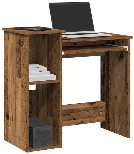 vidaXL Schreibtisch mit Regal Altholz-Optik 84x40x78cm Holzwerkstoff 860452