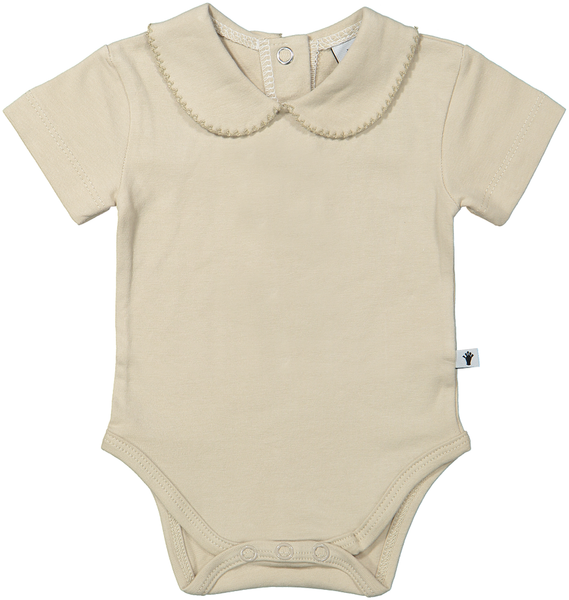 Klein Baby Oxford Tan Babybody mit Kragen – Kurzar