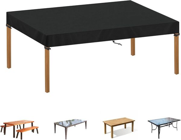 FELIXLEO Gartenmöbel-Schutzhülle Gartentisch Abdeckung 150x90x15cm wasserdicht 420D Oxford (1-St)