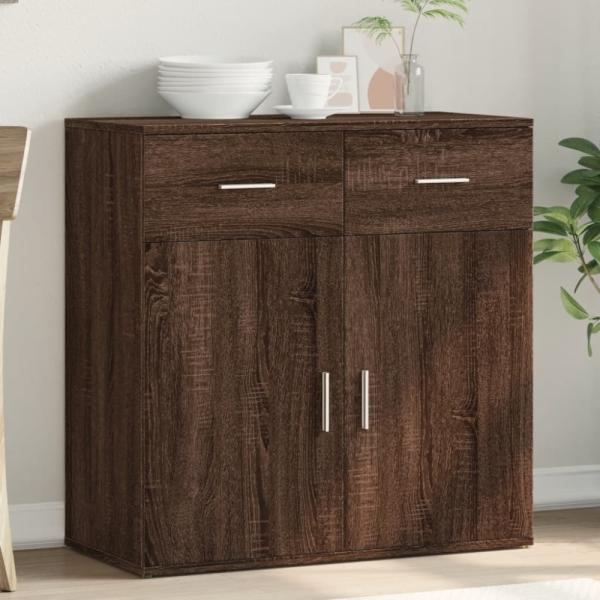 vidaXL Sideboard Braun Eichen-Optik 79x38x80 cm Holzwerkstoff 840526