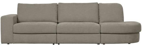 Sofa Family aus Webstoff Rechts, Grau