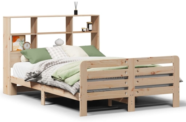 vidaXL Massivholzbett ohne Matratze 140x200 cm Kiefernholz 3309923