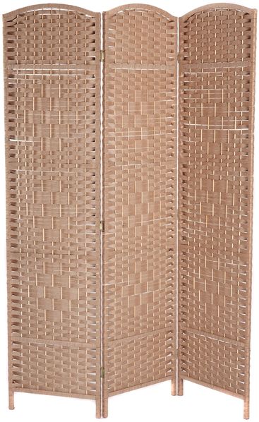Raumteiler Quinn 3-tlg. 166x121 cm, Rattan-Look natur