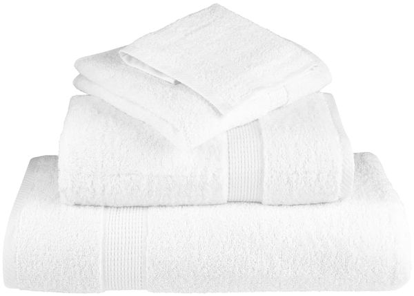 vidaXL Premium-Waschtücher SOLUND 4 Stk. Weiß 30x30 cm 600 g/m² 137117 Bild 4