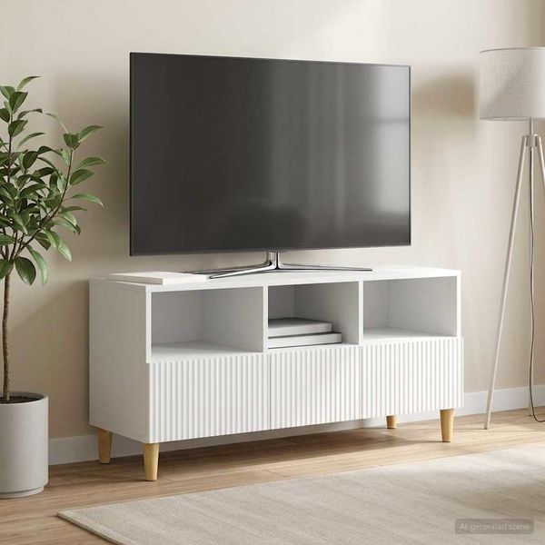 vidaXL TV-Schränk mit Schubladen Weiß 102 x 34,5 x 50 cm Holzwerkstoff 894675