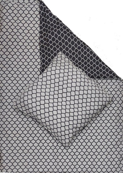 KH-Haushaltshandel Bettwäsche Seersucker Wende Bettwäsche 135x200 +80x80cm, dunkelgrau silbergrau, Seersucker, bügelfrei, Microfaser Bild 2