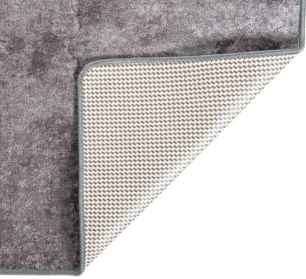 vidaXL Teppich Waschbar Grau 400x300 cm 136633 Bild 4
