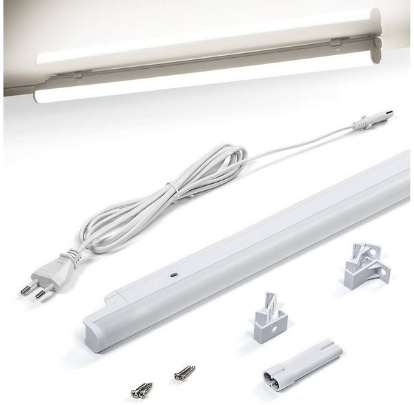 SO-TECH® LED Unterbauleuchte Slim 310,5 - 1471 mm Möbelleuchte Schrankleuchte neutralweiß, LED fest integriert, Neutralweiß, Länge 310,5 mm, 4 Watt