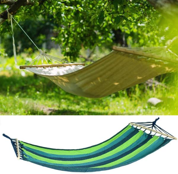 Hängematte blau grün, L 280 cm Bild 2