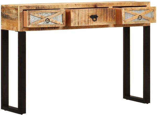 Konsolentisch, Beistelltisch, Konsole 110 x 30 x 76 cm Mangoholz Massiv