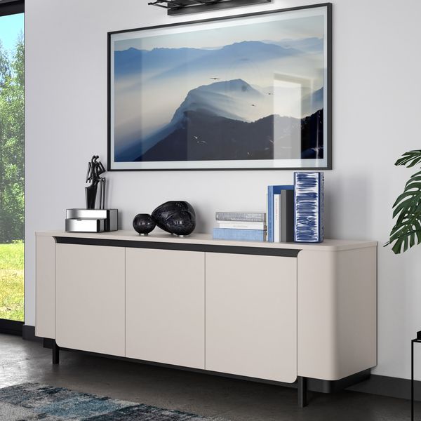 Sideboard Venedig / Vodol, Holzwerkstoff, Beige, 205 x 78 x 45 cm