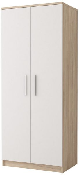 Deine Möbel 24 Kinderkleiderschrank OLMO 06 Jugendzimmer Jugendmöbel in Weiß Weiß/Grau Weiß/Sonoma (Set, 1-St, Set)
