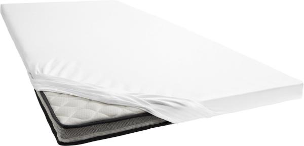 Estella Zwirnjersey Spannbetttuch für Boxspring Topper 140-160x200x7 cm weiß (100)