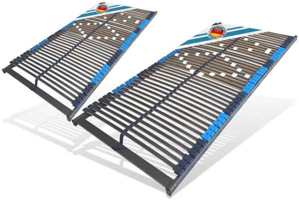 Setangebot: 2x Lattenrost 90x190cm, mit Schulterzone 42 Leisten starr