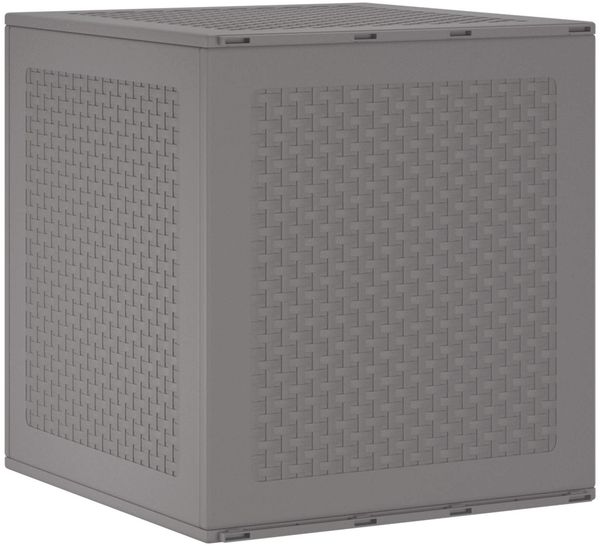 vidaXL Aufbewahrungsbox Hellgrau 55 x 53 x 57 cm Polypropylen 870582