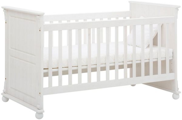 OTTO home Babybett Aimo. Landhausstil, mit Kassetten, stabile und hochwertige Qualität, aus Massivholz (Kiefer), FSC®-Holz zertifiziert