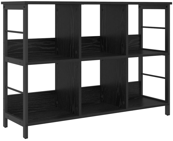 vidaXL Bücherregal Schwarz Eichen-Optik 102 x 32 x 72,5 cm 884012 Bild 1