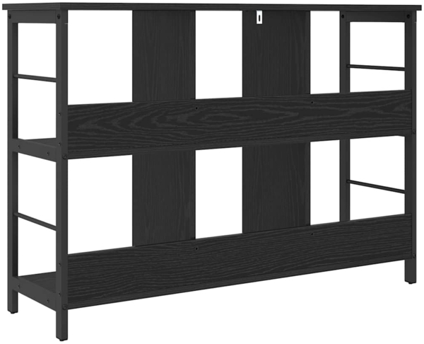 vidaXL Bücherregal Schwarz Eichen-Optik 102 x 32 x 72,5 cm 884012 Bild 6