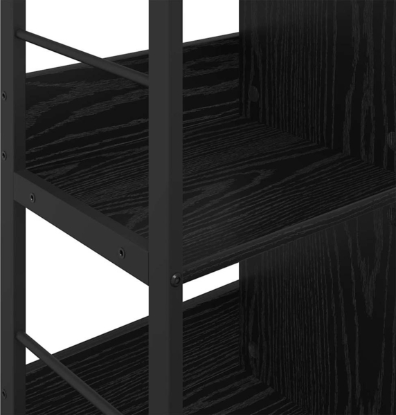 vidaXL Bücherregal Schwarz Eichen-Optik 102 x 32 x 72,5 cm 884012 Bild 7