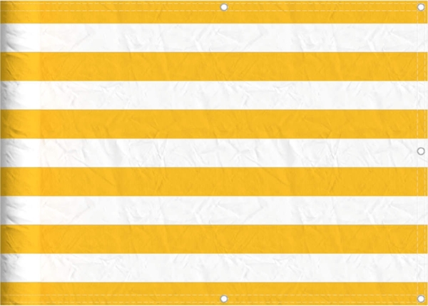 vidaXL Balkon-Sichtschutz Gelb und Weiß Gestreift 75x1000 cm 42002041