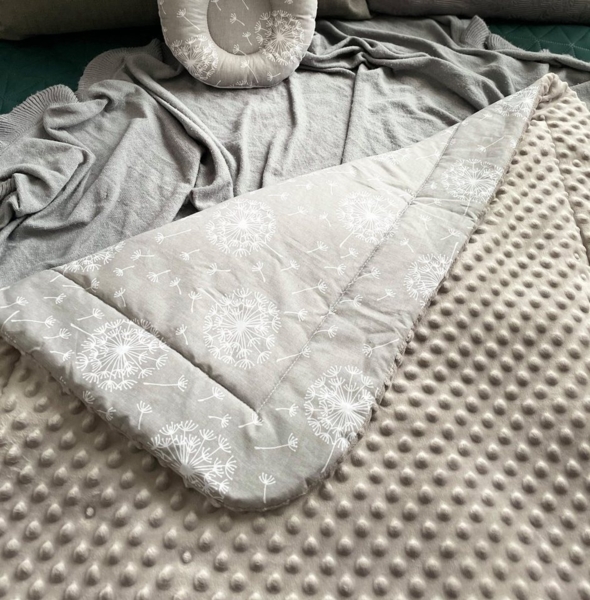 Babydecke Warm, Mittelwarm BAUMWOLLE/MINKY Babydecke 80x100 cm Kuscheldecke, Loolay, Warm und Weich Babybett und Kinderwagen DECKE von LOOLAY® Bild 3