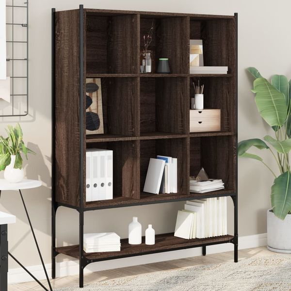 vidaXL Bücherregal Braun Eichen-Optik 102x30x141,5 cm Holzwerkstoff 3214333