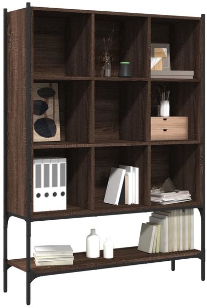 vidaXL Bücherregal Braun Eichen-Optik 102x30x141,5 cm Holzwerkstoff 3214333 Bild 4