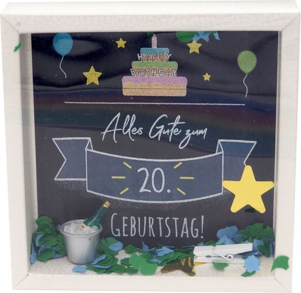 ZauberDeko Geschenkbox Geldgeschenk Verpackung Geburtstag 18 20 30 40 50 Happy Birthday Party
