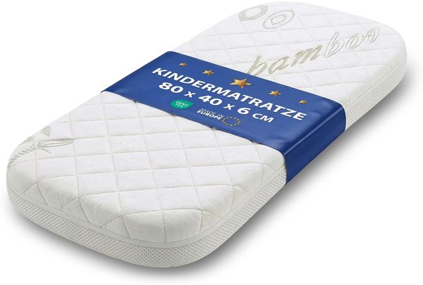 Stubenwagen Baby Matratzen Kinderwagen Premium - Matratze Beistellbett Babywiege Kindermatratze Oval Reisebett Nässeschutz Moseskorb Matraze 40x80 Kinderwagenmatratze