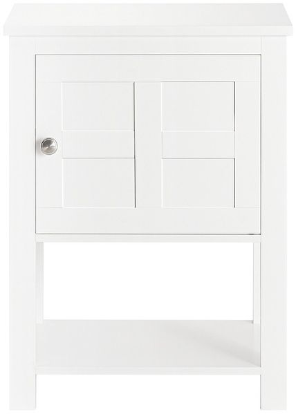 SoBuy FBT113-W Nachttisch, MDF, Lackiert, Weiß, 45 x 60 x 35 cm