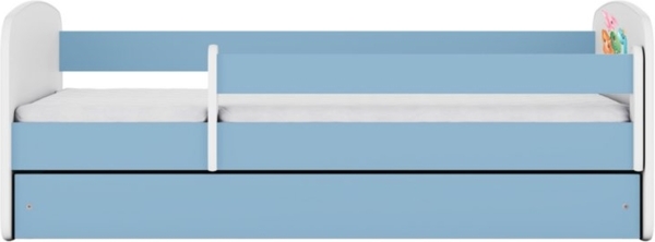 Raumhirsch Furniture Kinderbett 70x140, 80x160, 80x180 cm - Komplettset mit Matratze & Schublade (Bett für Mädchen, Einzelbett Kinder 2–12, mit Rausfallschutz & Lattenrost), verschiedene Farben & Designs Bild 3