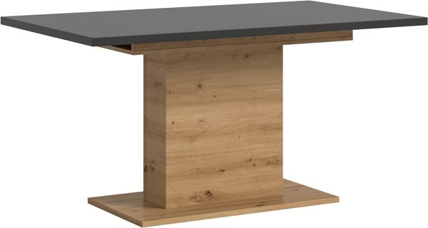 Esstisch ausziehbar Artisan Grau 150-190x76x90 cm modern elegant