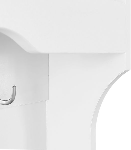 MODFU Garderoben-Set Kleiderständer, Garderobe, Schuhschrank, (Eingangsschrank, 1-St, mit 4 Haken zum Aufhängen und 2 Fächern an der Oberseite), mit Stauraum an der Unterseite des Sitzes,101.5*183*47cm Bild 5