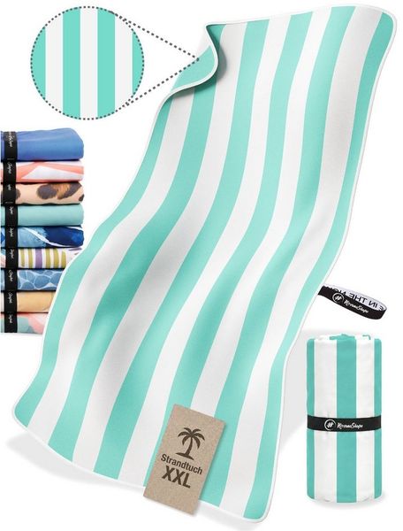 NirvanaShape Strandtuch Strandtuch XXL - Strandhandtuch, Mikrofaser Badetuch, Handtuch
