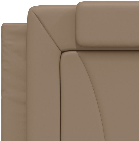 vidaXL Bettgestell "Viana" ohne Matratze Cappuccino-Braun 100x200 cm Kunstleder 3208079 Bild 9