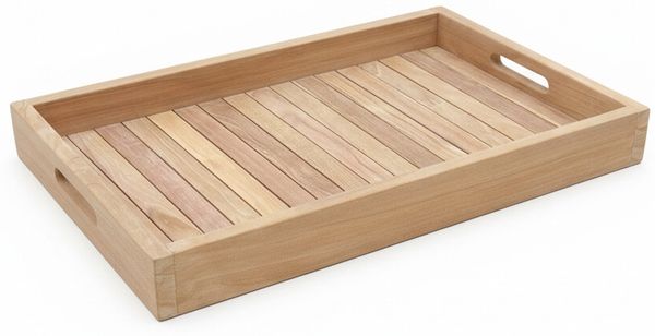 Teakholz Tablett 60cm