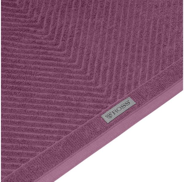 Ross Smart 8 tlg. Frottier-Set - 2 X Handtuch (50 X 100cm), 2 X Duschtuch (70 X 140cm), 2 X Gästetuch (30 X 50cm), 2 X Waschhandschuh (16 X 22cm) - 520 g/m2 - Beere