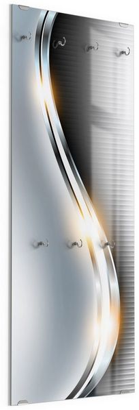 DEQORI Kleiderhaken 'Elegantes Vektordesign', Glas Garderobe hängend Flur Jackenhalter modern Wandgarderobe Haken
