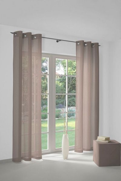 Wirth Vorhang Sunday (1 St), Ösen, halbtransparent, Jacquard, nach Maß