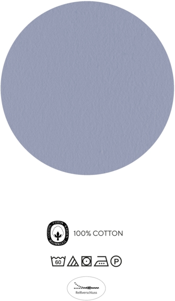 biberna Feinbiber-Bettwäsche 0006728 KACHEN, blau, 1x 135x200 cm + 1x 80x80 cm Bild 5