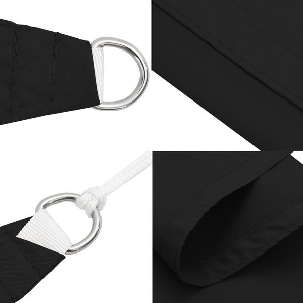 vidaXL Sonnensegel Oxford-Gewebe Rechteckig 4x6 m Schwarz 135767 Bild 7