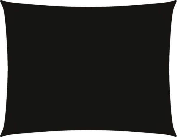 vidaXL Sonnensegel Oxford-Gewebe Rechteckig 4x6 m Schwarz 135767