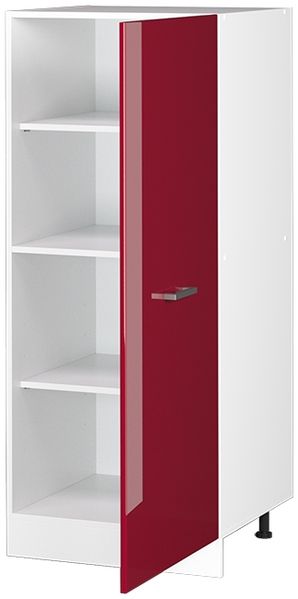 Hochschrank R-Line Bordeaux Hochglanz 60 cm mit großer Tür Vicco Bild 5