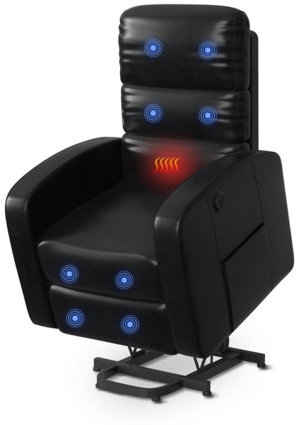FLEXISPOT Sessel Multifunktionaler Elektrischer Relaxsessel (mit Sitzheizung-, Massage- und Liegefunktion, USB-Ladeanschluss und zusätzlicher Stauraum), 110° - 140° verstellbar, 150 KG belastbar