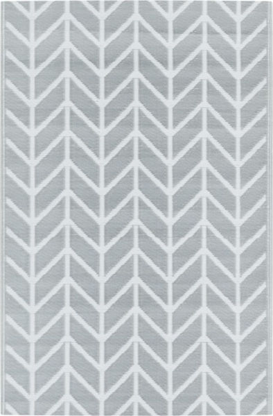 vidaXL Outdoor-Teppich ARAKIL Grau 190x290 cm PP 368544