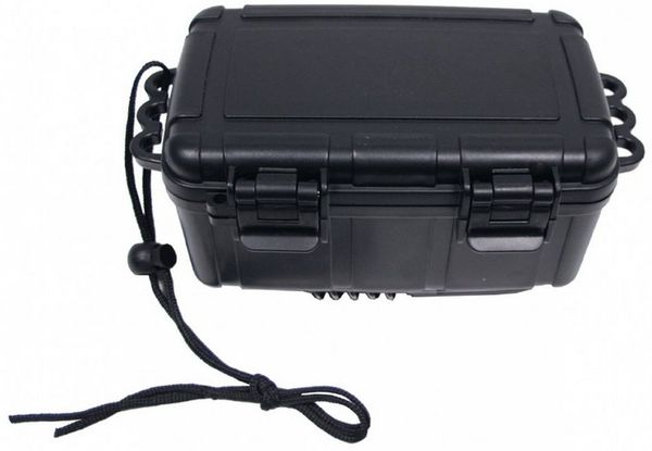 MFH Aufbewahrungsbox Box, Kunststoff, wasserdicht, gepolstert, schwarz