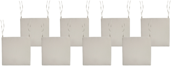 Gartenstuhlkissen 8er Set SASSARI PREMIUM 46 x 46 cm Taupe